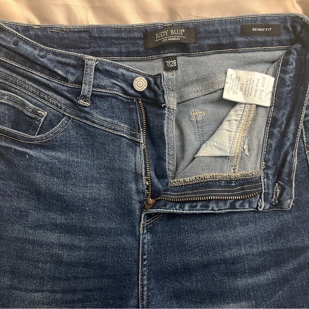 judy blue skinny fit jeans 7/28 STYLE# JB88364 Austen Western Front Yoke